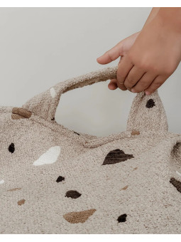 Pouf Poltrona a Sacco Sabbia Effetto Terrazzo per Bambini - Wigiwama