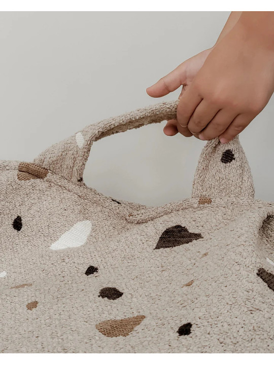 Pouf Poltrona a Sacco Sabbia Effetto Terrazzo per Bambini - Wigiwama