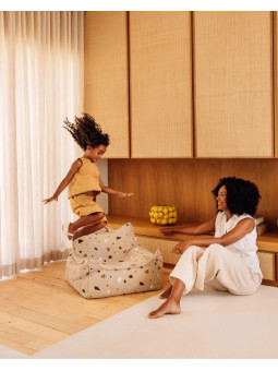 Pouf Poltrona a Sacco Sabbia Effetto Terrazzo per Bambini - Wigiwama