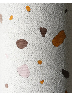 Pouf Poltrona a Sacco Bianco Effetto Terrazzo per Bambini - Wigiwama