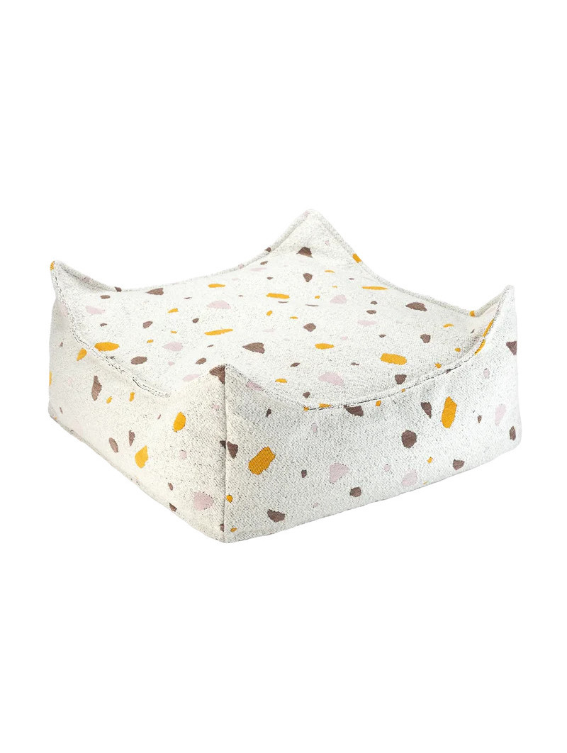 Terrazzo Marble Square Ottoman - Wigiwama