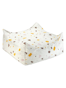 Terrazzo Marble Square Ottoman - Wigiwama
