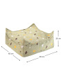 Terrazzo Moss Square Ottoman - Wigiwama