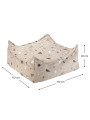 Terrazzo Sand Square Ottoman - Wigiwama