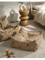 Pouf Quadrato Sabbia Effetto Terrazzo per Bambini - Wigiwama