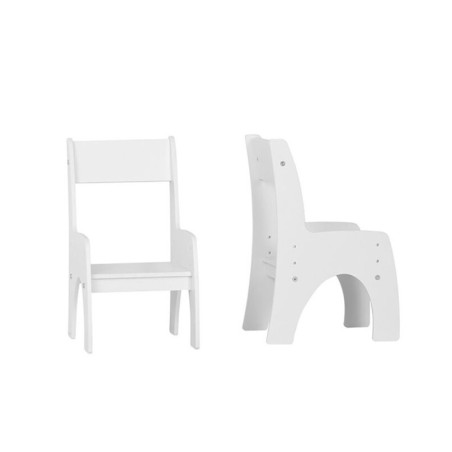 Sedia in legno di pino bianco per la cameretta dei bambini