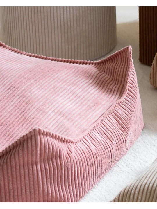 Pink Mousse Square Ottoman - Wigiwama - Wigiwama