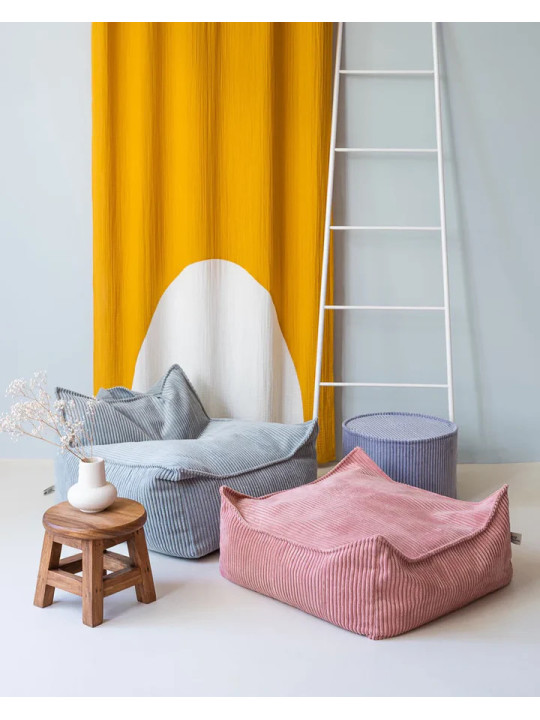 Pink Mousse Square Ottoman - Wigiwama - Wigiwama