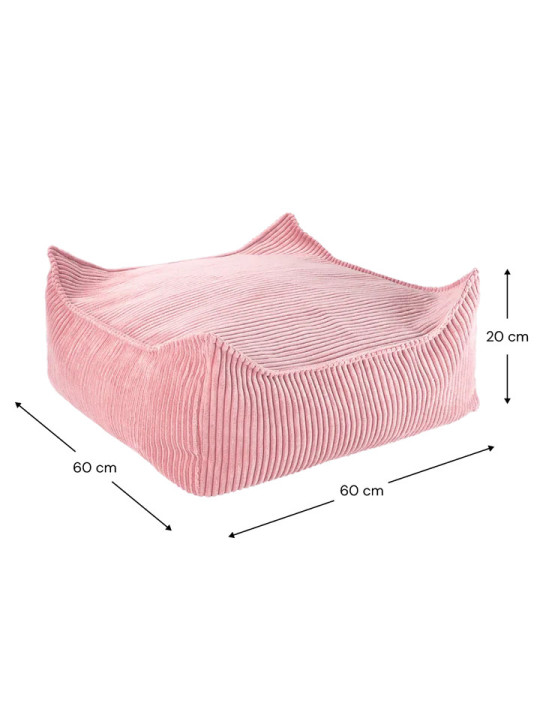 Pink Mousse Square Ottoman - Wigiwama - Wigiwama