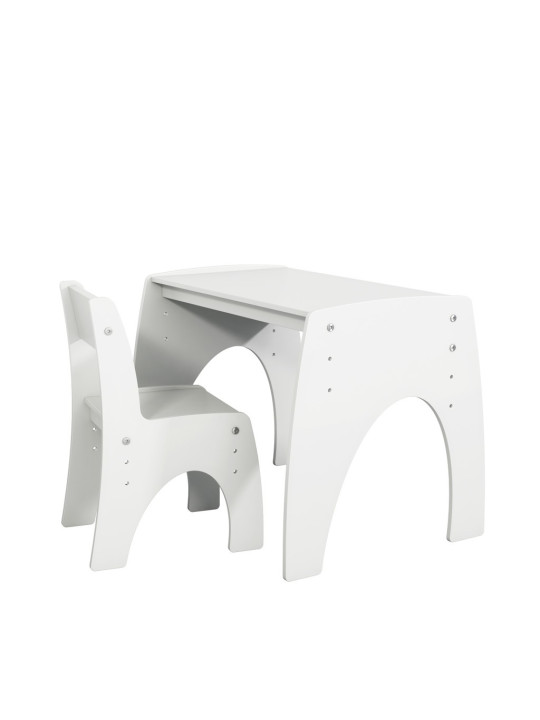 Sedia in legno di pino bianco per la cameretta dei bambini