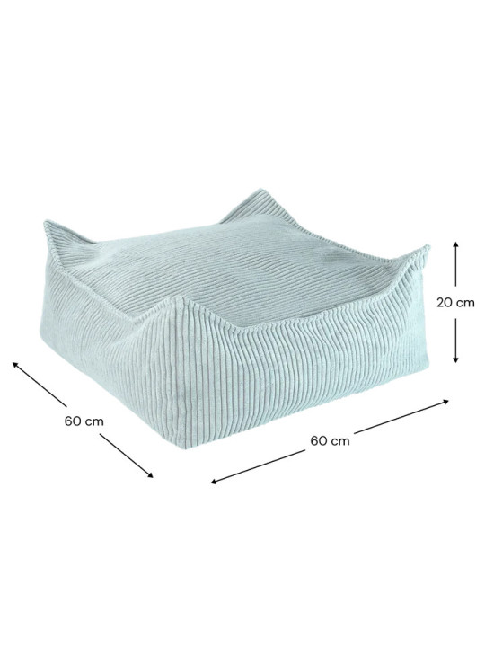 Peppermint Green Square Ottoman - Wigiwama