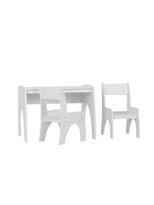 Sedia in legno di pino bianco per la cameretta dei bambini
