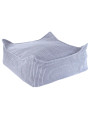 Pouf Quadrato in Velluto a Coste Blu Mirtillo per Bambini - Wigiwama
