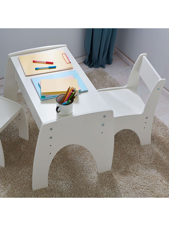 Pine wood Adjustable small Table
