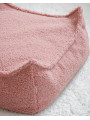 Pouf Quadrato in Tessuto Teddy Rosa Guava - Wigiwama