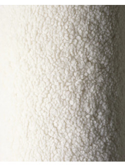 Cream White Square Ottoman - Wigiwama