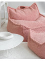 Pouf a Sacco in Tessuto Teddy Rosa Guava - Wigiwama