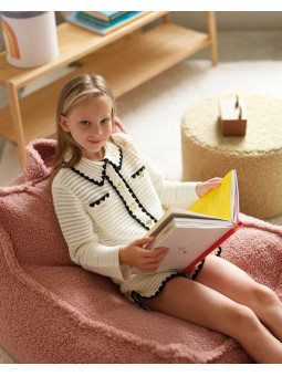 Children's Guava Pink Beanbag Chair - Wigiwama