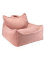 Pouf a Sacco in Tessuto Teddy Rosa Guava - Wigiwama