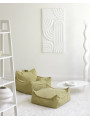 Pouf a Sacco in Tessuto Teddy Verde Matcha - Wigiwama