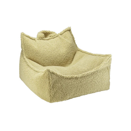 Pouf a Sacco in Tessuto Teddy Verde Matcha - Wigiwama