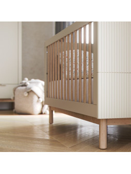 Culla Lettino 60x120 cm in Legno Champagne Miloo per Bambini - Pinio