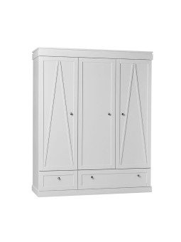 Wardrobe for the Children's Bedroom in white MDF with a traditional and modern design