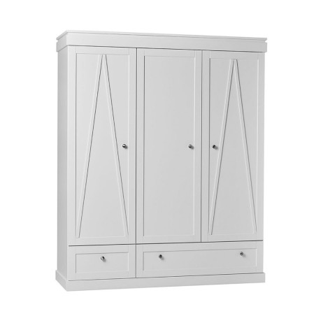 Wardrobe for the Children's Bedroom in white MDF with a traditional and modern design