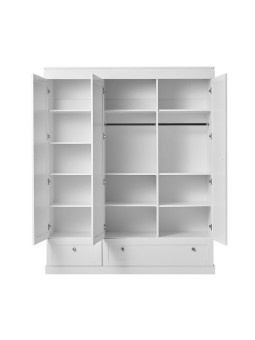 Wardrobe for the Children's Bedroom in white MDF with a traditional and modern design