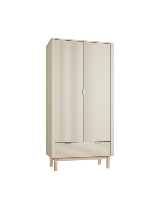 Armadio 2 Ante per Bambini Miloo in Legno Champagne - Pinio