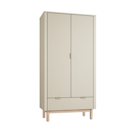 Armadio 2 Ante per Bambini Miloo in Legno Champagne - Pinio