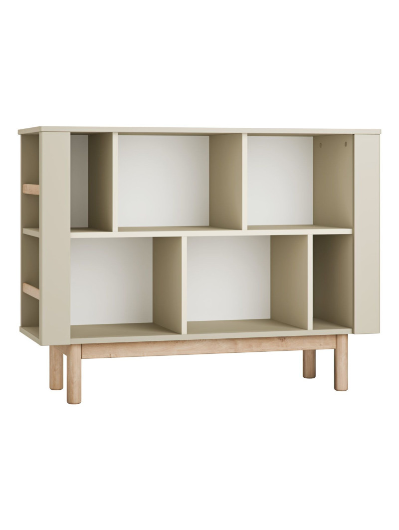 Libreria Bassa per Camerette Miloo in Legno Champagne - Pinio
