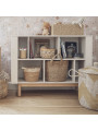 Children's Low Bookcase Miloo in Champagne Wood - Pinio