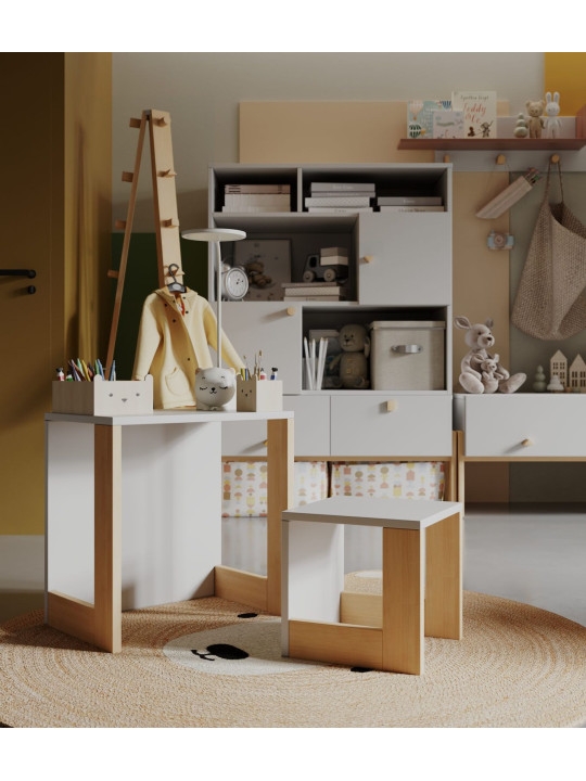 Children's Table + Chair Set Cube - Pinio
