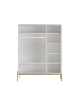 Children's 3-door Sliding Wardrobe Cube White - Pinio