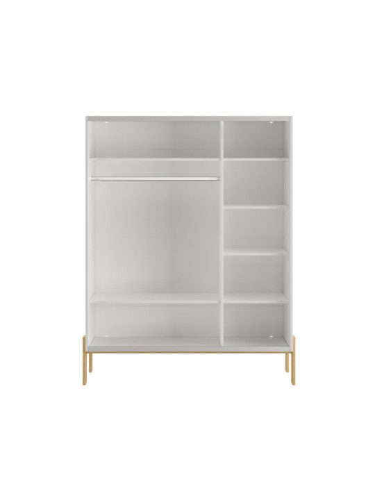 Children's 3-door Sliding Wardrobe Cube White - Pinio
