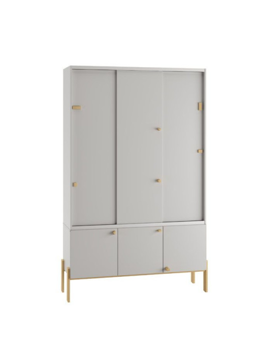 Children's Module IV with 3-Door Cube white - Pinio