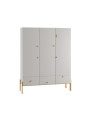 Modulo III con 3 Cassetti Cube Bianco - Pinio