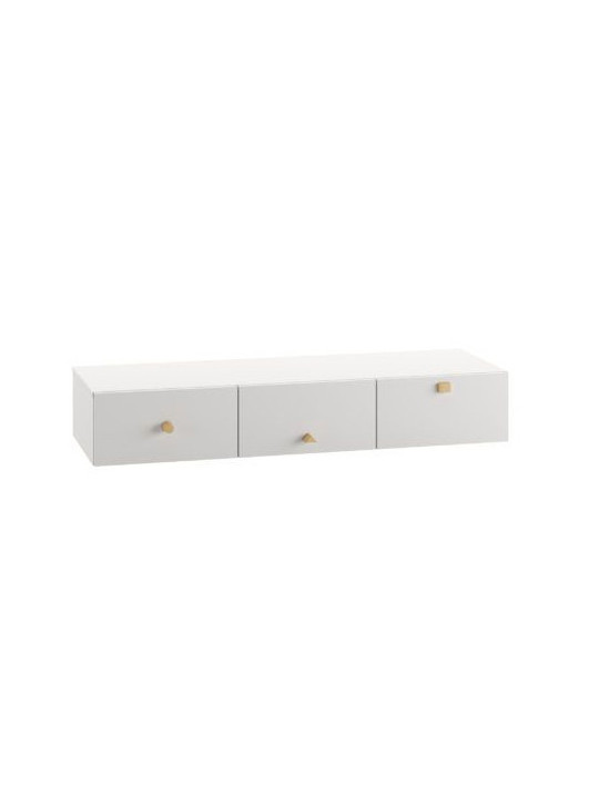 Modulo III con 3 Cassetti Cube Bianco - Pinio