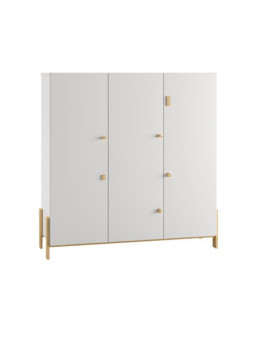Armadio 3-ante per Bambini Cube Bianco - Pinio