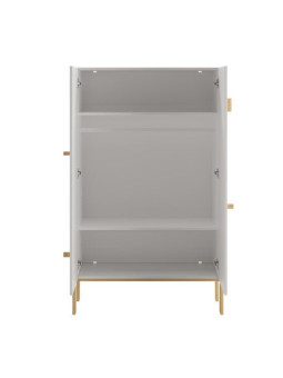Children's 2-door Wardrobe Cube White - Pinio
