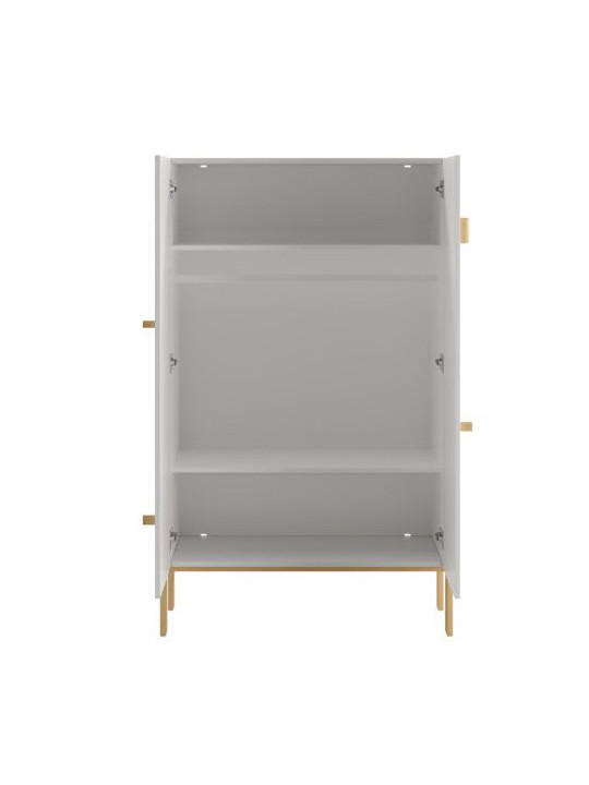 Children's 2-door Wardrobe Cube White - Pinio