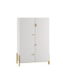Children's 2-door Wardrobe Cube White - Pinio