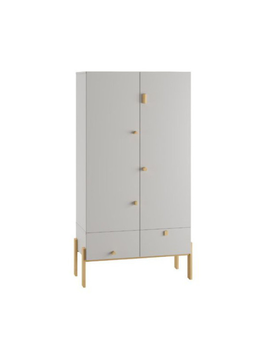 Children's Module I with 2-Drawers Cube white - Pinio