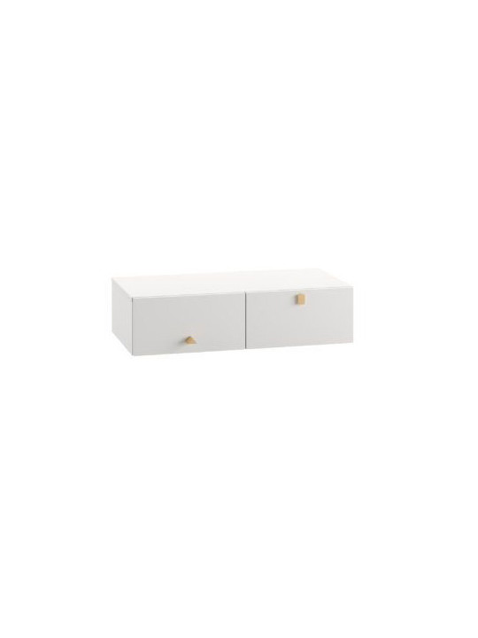 Children's Module I with 2-Drawers Cube white - Pinio