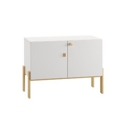 Children's Module II with 2-Doors Cube white - Pinio