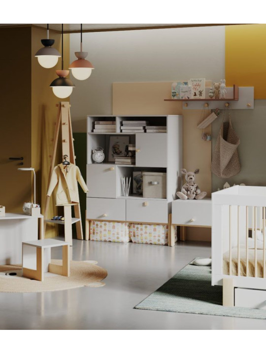 Children's Dresser Cube White - Pinio
