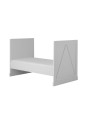 Cot Bed 120x60 for the Children's Bedroom in white MDF
