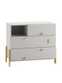 Cassettiera con Fasciatoio per Bambini Cube Bianco - Pinio