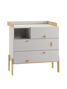 Cassettiera con Fasciatoio per Bambini Cube Bianco - Pinio